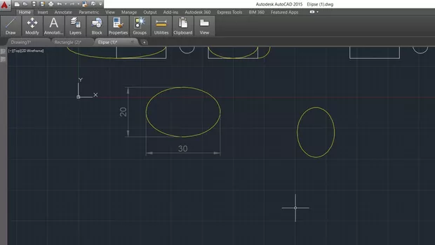 Екранна снимка към: Защо елипсата с размерите, не ми се получава?