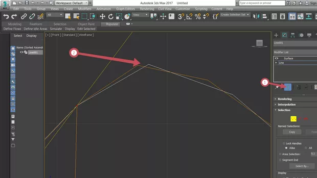 Екранна снимка към: Защо при прилагане на модификатора "surface" ,част от изображението изчезва?!