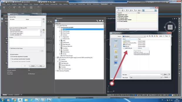 Екранна снимка към: Защо civil 3D не ми приема cogo точките?