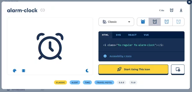 Екранна снимка към: Проблем с избиране на иконка след инсталиране на Font Awesome