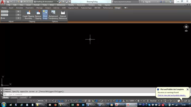 Екранна снимка към: Може ли да се промени резолюцията на растерно изображение вътре в AutoCAD? Работя с версия 2016.