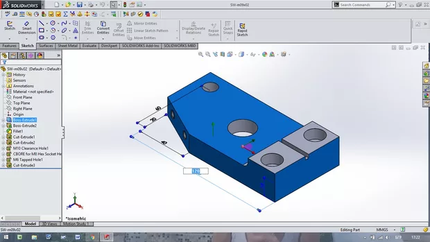 Екранна снимка към: Защо не излиза както в урока Mark dimension to be inported into a drawning"?