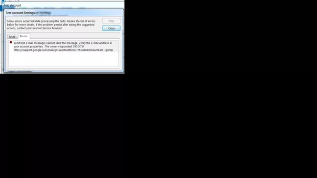 Екранна снимка към: Защо не мога да направя връзка с Outlook 2013