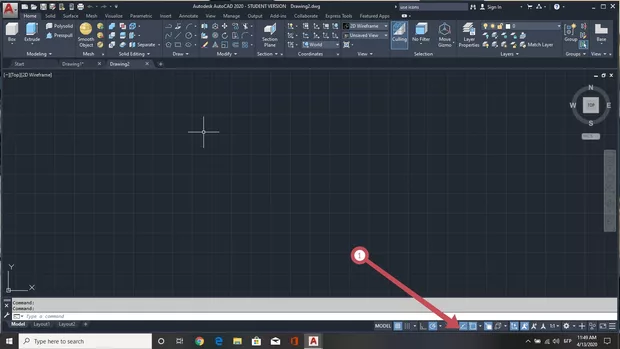 Екранна снимка към: Защо като дам десен бутон не ми излиза менюто да изключа use icons.Работя с Auto Cad 2020.