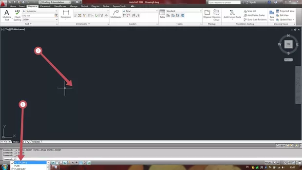 Екранна снимка към: Как да върна показването на изписваните команди до курсора (AutoCAD маркера) ?
