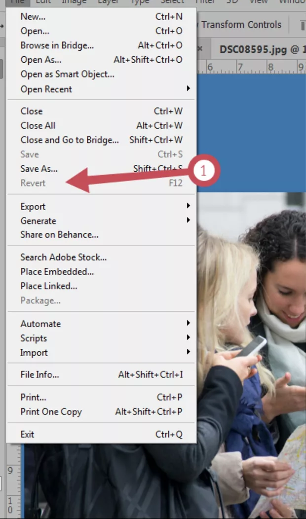 Екранна снимка към: Защо нямам Save for web?