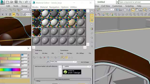 Екранна снимка към: Може ли на готов preset за материал да сменя цвета ?