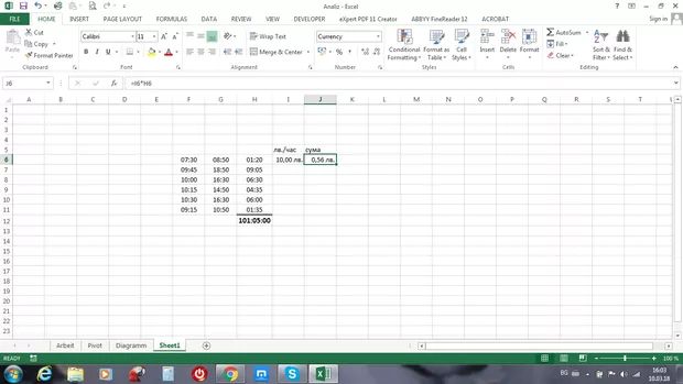 Екранна снимка към: Защо форматирането и сумирането при мен не се получава?