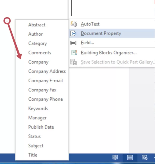 Екранна снимка към: Защо няма съответствие между Document Property и Document Properties?