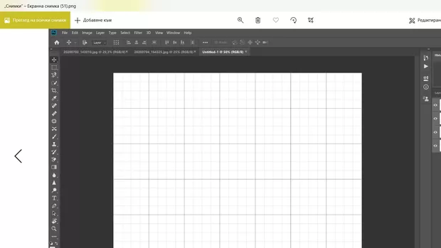 Екранна снимка към: Как да премахна гридовете от новия документ?