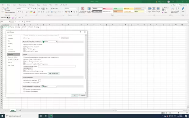 Екранна снимка към: Защо не се отваря "Edit costom list"?
