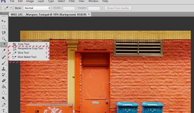 Екранна снимка към: За какво и кога се използват разновидностите на Crop Tool?