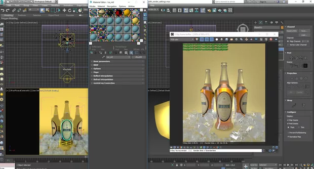 Екранна снимка към: Защо нямам Тип прозрачност при материала за кубчетата лед?