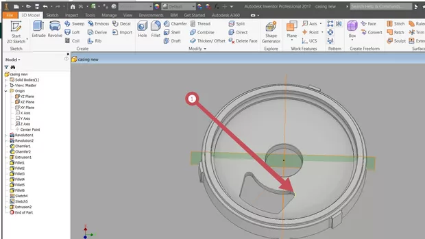 Екранна снимка към: Как мога да направя закръгление с Variable на този отвор?Програмата отчита един ръб по целия контур( затворен), макар да показва отделни ръбове преди да съм поискал Fillet.