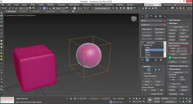 Екранна снимка към: Защо при мен OpenSubDiv не работи в 3ds MAX2016/2018?