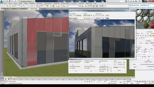 Екранна снимка към: Защо червените панели са сиви на рендера?<br>