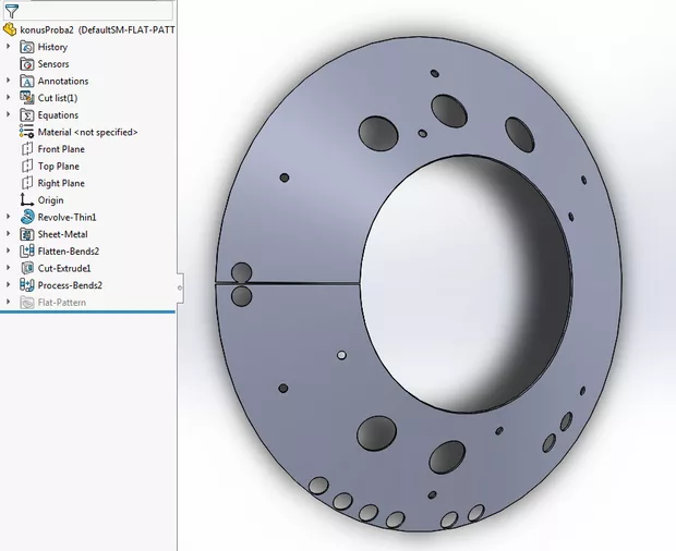 Екранна снимка към: Как да работим с листов конус?
