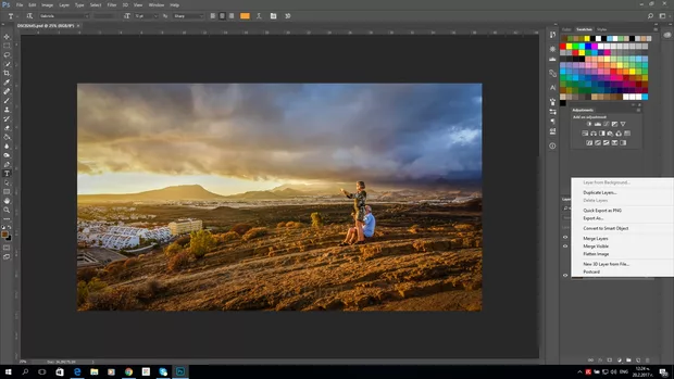 Екранна снимка към: Каква е разликата между Merge Layers and Fatten image
