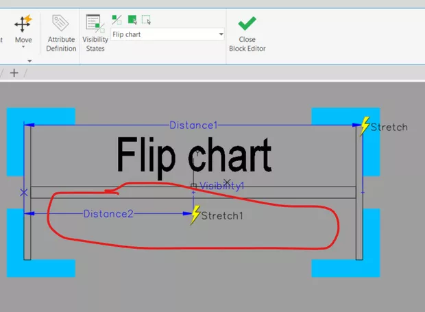 Екранна снимка към: Как да контролирам видимостта на атрибут в динамичен блок?
