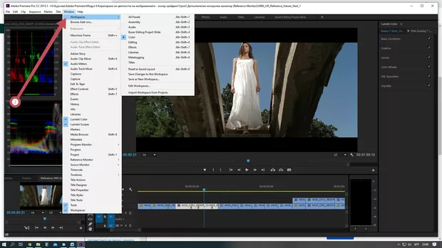 Екранна снимка към: Как да превключа в режим Reference Monitor?