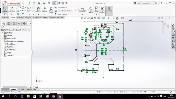 Екранна снимка към: Как мога да скрия геометрични връзки?