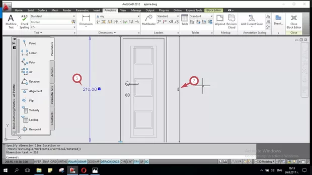 Екранна снимка към: Защо блока ми е в см, units на файла са пак см, в блок едитора размерите са както трябва, а в моделното пространство оразмерява в милиметри?