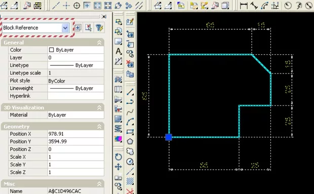 Екранна снимка към: Копиране + създаване на блок в AutoCAD