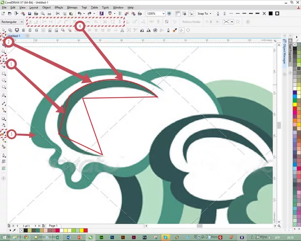Екранна снимка към: &nbsp;Векторизиране на JPG &nbsp;в Corel Draw