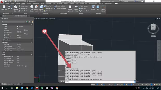 Екранна снимка към: Защо autocad не иска да ми обедини лицата ?