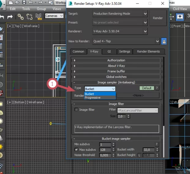 Екранна снимка към: Защо нямам опция Adaptive на Image sampler?