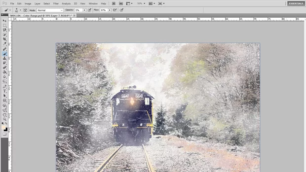 Екранна снимка към: След доста опити , това е моят резултат!Използах повече слоя от примерът,не знам дали не е грешка?