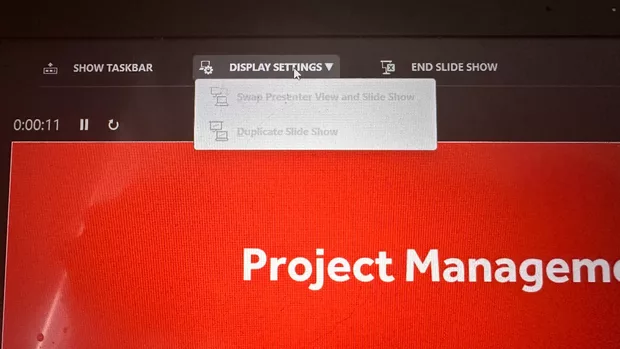 Екранна снимка към: Неактивни опции в Display settings