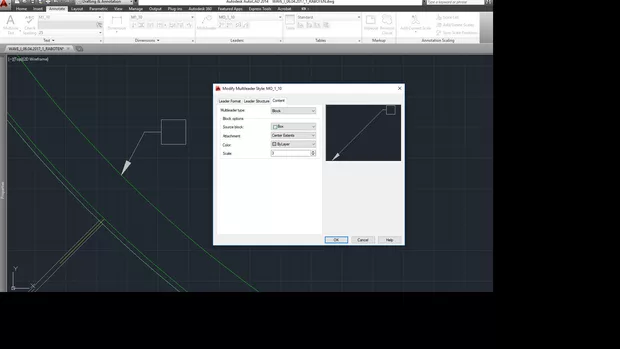 Екранна снимка към: Защо не мога да изпиша номер в multileader-a за номерация, който създадох?