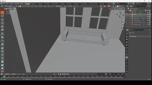 Екранна снимка към: Защо не мога да отделя полигона за възглавниците от дивана?
