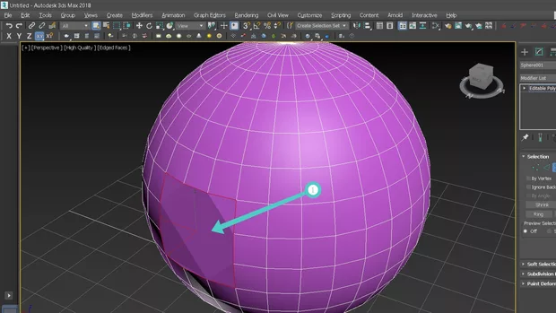 Екранна снимка към: Защо новия полигон създаден с Cap e неравна повърхност ?