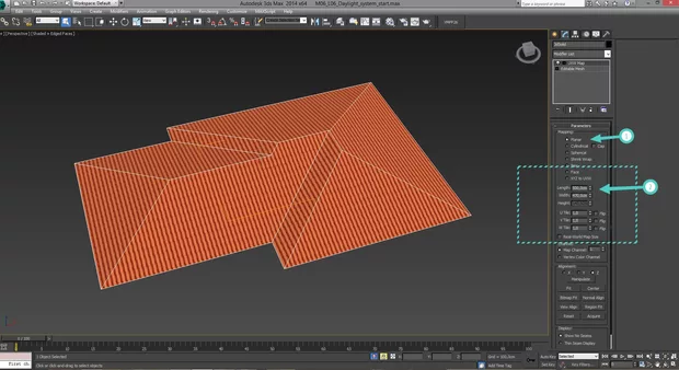 Екранна снимка към: Подравняване на текстури на сложни обекти в&nbsp;3ds Max