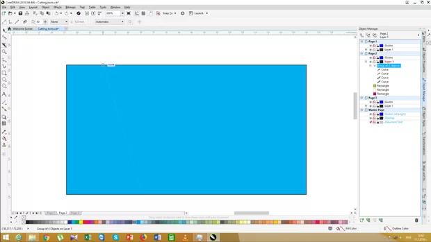 Екранна снимка към: Как да разделя двата изрязани обекта с права и крива линия?