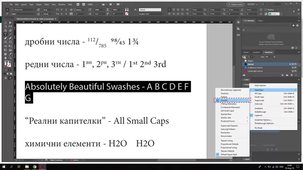 Екранна снимка към: Защо Swash ми е в скоби?