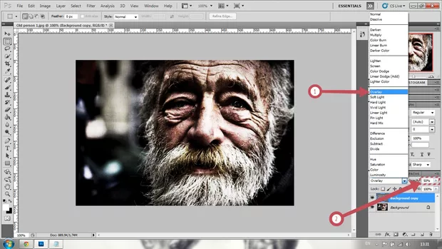 Екранна снимка към: Dragan ефект в Photoshop