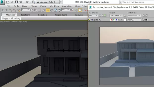 Екранна снимка към: Здравейте,защо има разлика в изгледа през който рендерирам и крайната рендната картинка ?