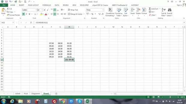 Екранна снимка към: Защо форматирането и сумирането при мен не се получава?