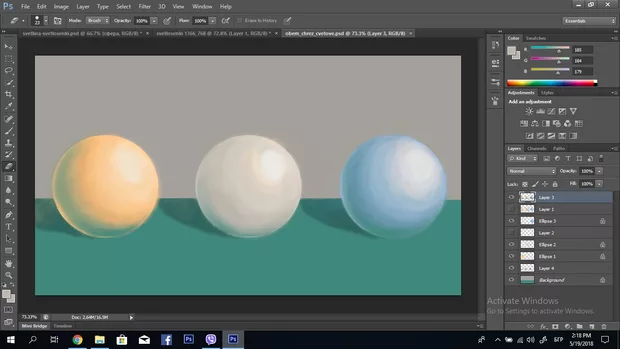 Екранна снимка към: Това получих аз! Благодаря за съвета относно закупуването на графичния таблет. Wacom One Medium е чудесен и вече практикувам,както се вижда.