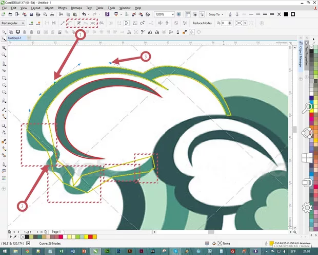Екранна снимка към: &nbsp;Векторизиране на JPG &nbsp;в Corel Draw