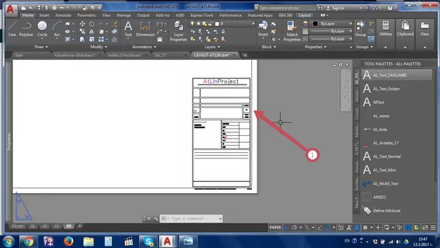 Екранна снимка към: Как да изработя на Антетка в лейаута така, че текста да не ми се размества?