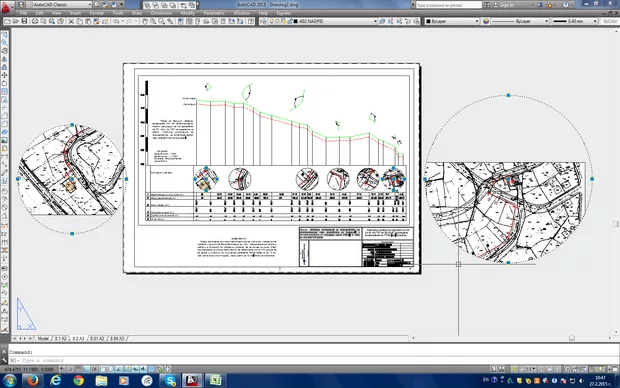 Екранна снимка към: Моя начин за чертане надлъжен профил на трасе на линеен обект - електропровод, тръбопровод. 