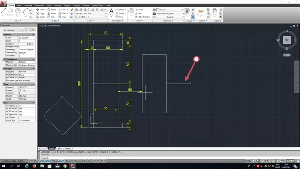 Екранна снимка към: Защо като искам да изпълня упражнението, ми се получава така още щом започна. Правоъгълника му се лепи&nbsp; за другия. Помагайте моля!
