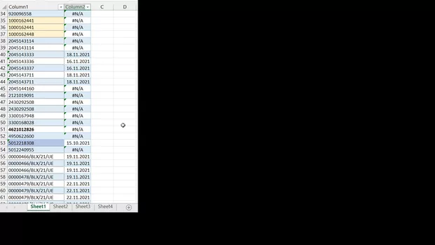 Екранна снимка към: Как с V-look up се копират дати?