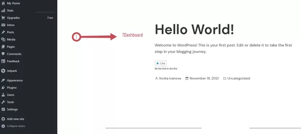 Екранна снимка към: Защо при мен няма Dashboard?