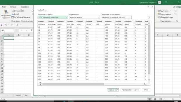 Екранна снимка към: Защо файлът ми излиза така?
