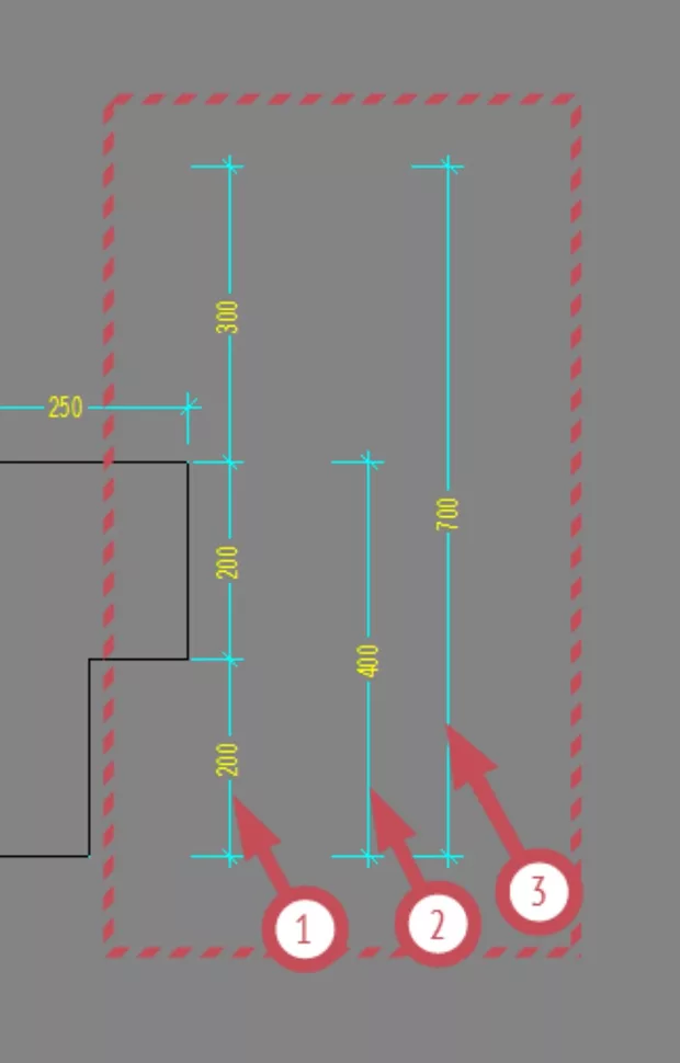 Екранна снимка към: Подравняване на размерни линии в AutoCAD.